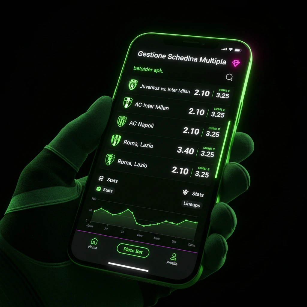 Schedina multipla nel Betsider APK