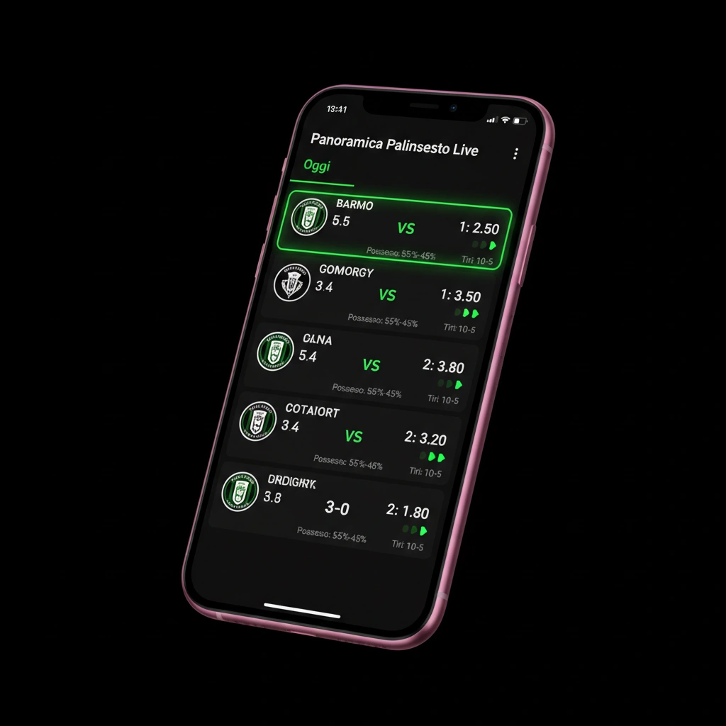 Palinsesto live nel Betsider APK