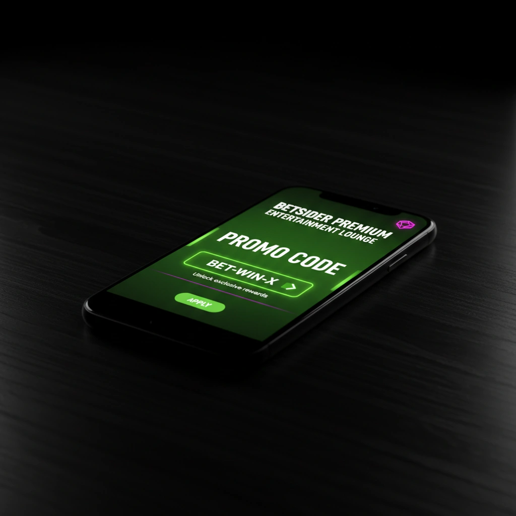 Smartphone con percentuali dei Betsider bonus e statistiche del conto