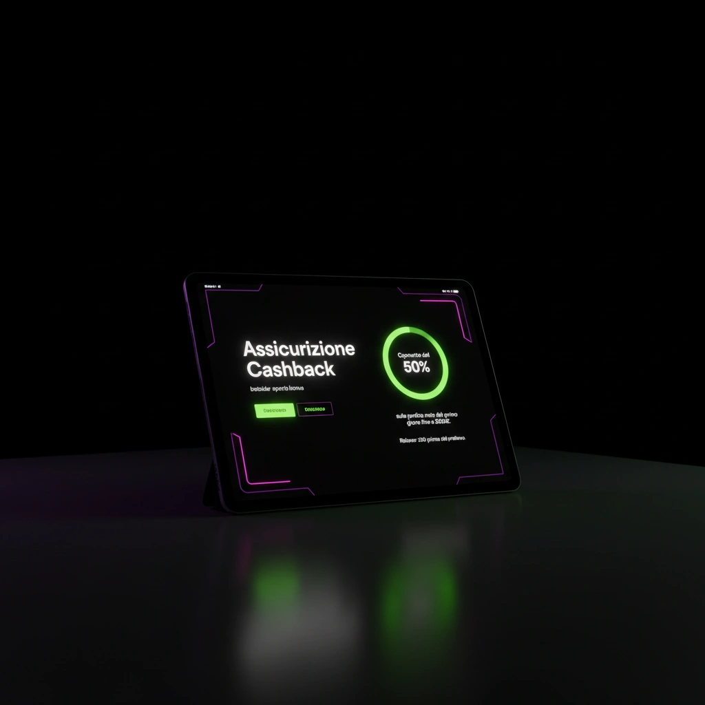 Tavolo verde con carte e fiche per la sezione casinò live con cashback