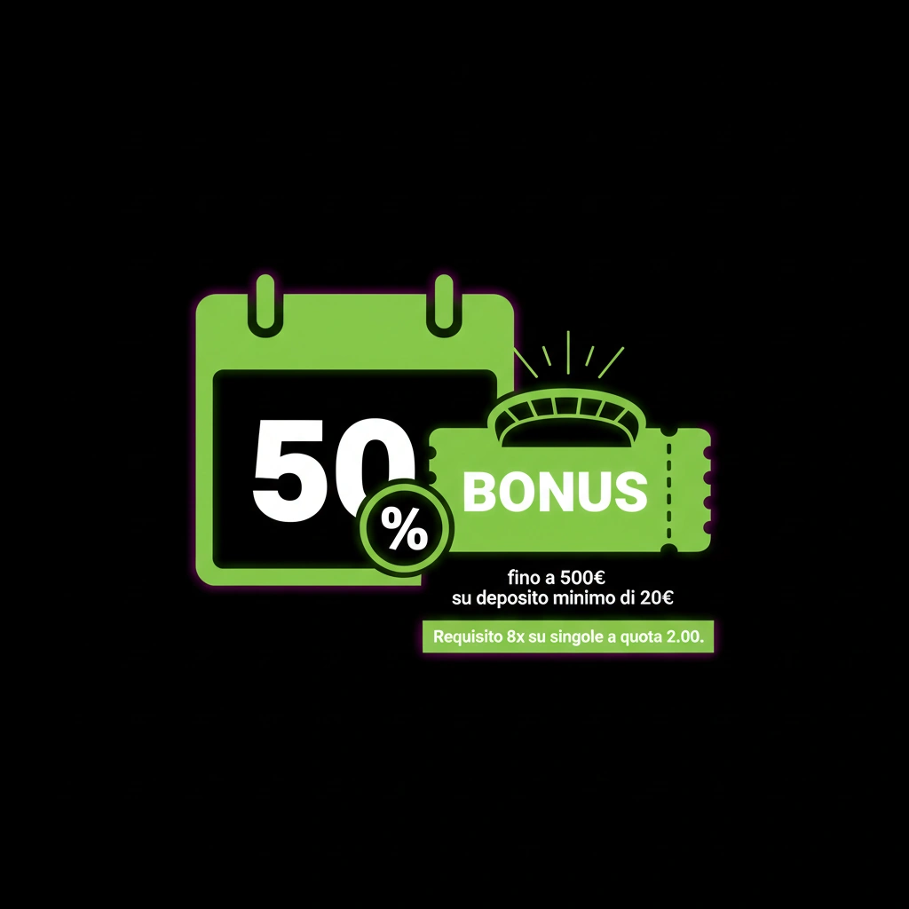 Reload sportivo del 50% sul deposito settimanale