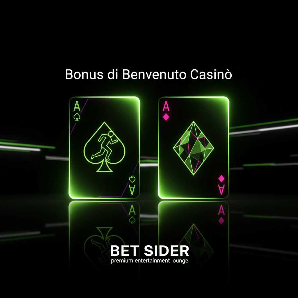 Due carte da gioco sul tavolo verde del Betsider Casinò