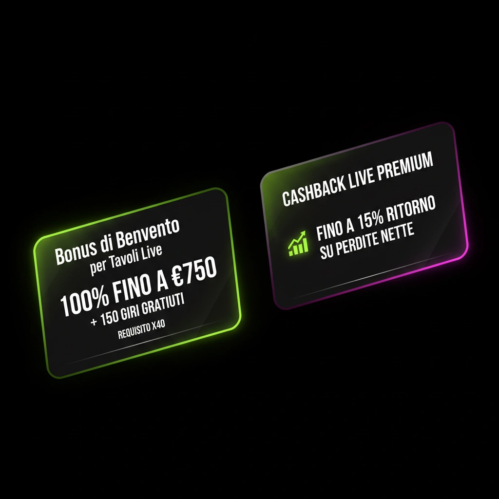 Confronto tra bonus di deposito e cashback per il Betsider Casinò Live
