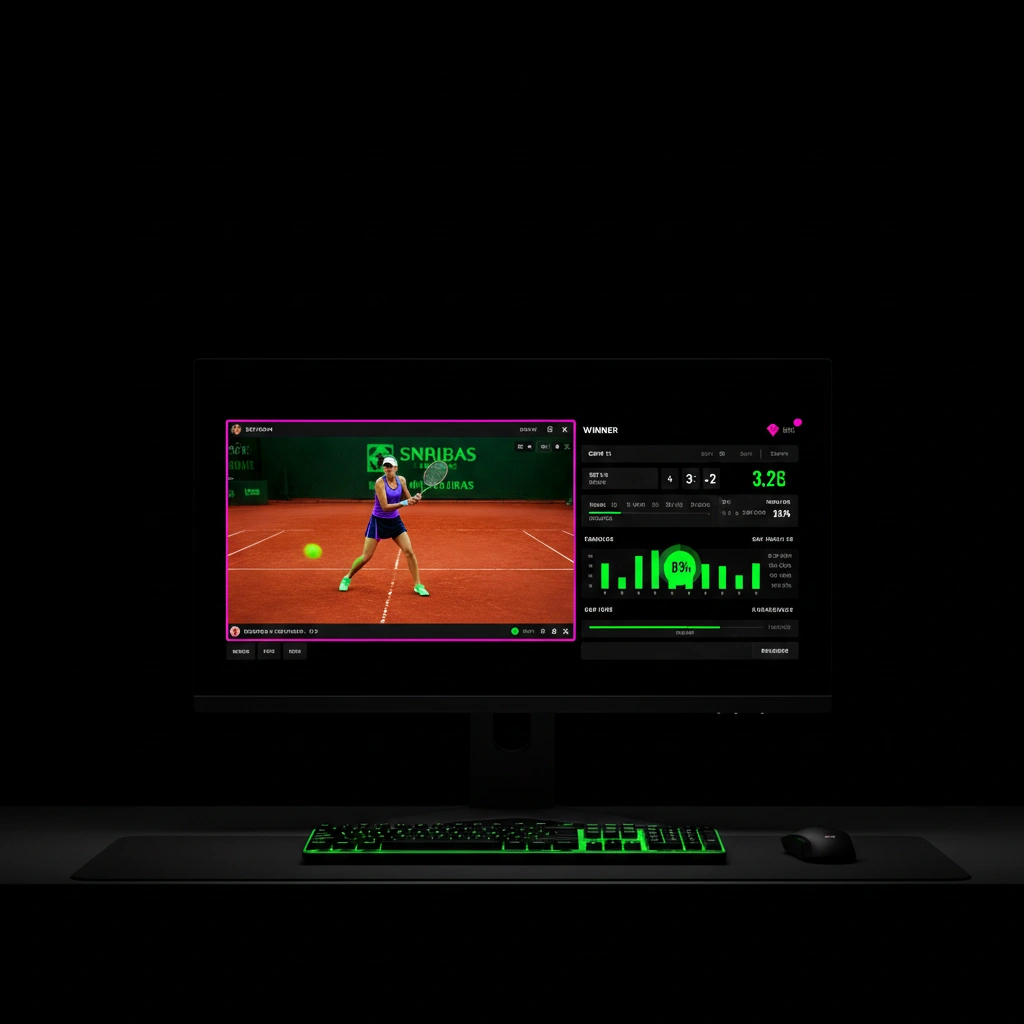 Tennis in diretta su desktop