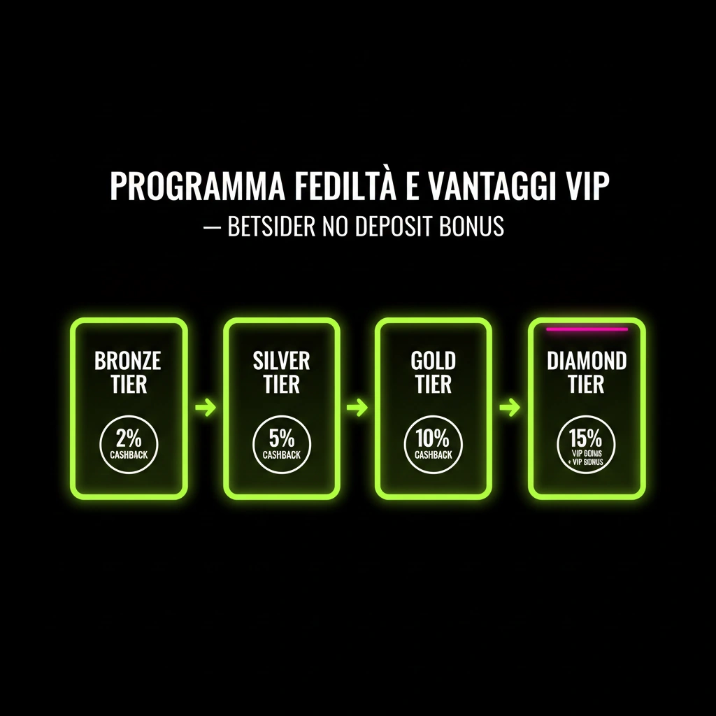 Livelli VIP e doppio cashback del programma fedeltà Betsider